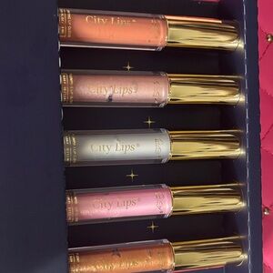 City Lips Gloss Collection - Coral, Rose, Silver